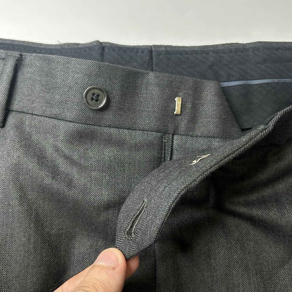 Brooks Brothers 1818 Madison Suit Pants Mens 36x30 Charcoal Gray 100% Wool USA - Picture 6 of 14